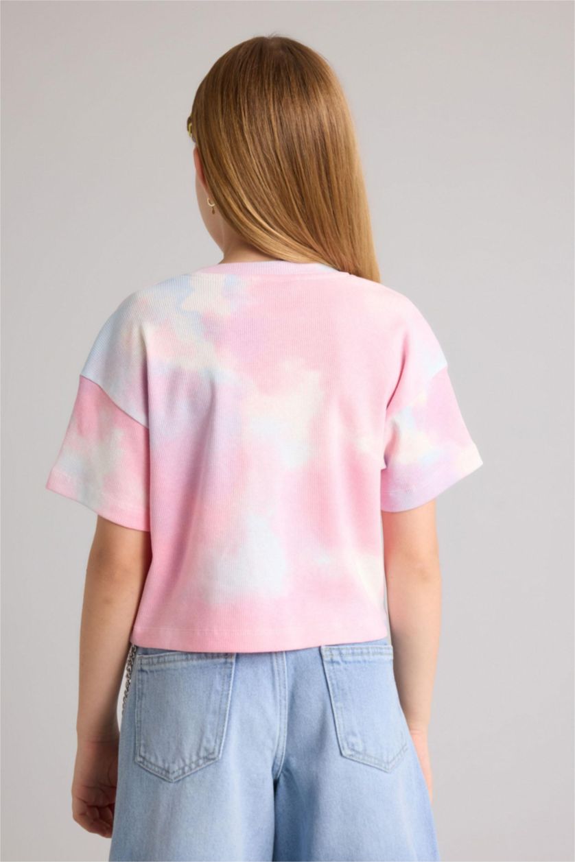 Девочки и подростки Розовый Футболка с коротким рукавом звезда из камзола для девочек