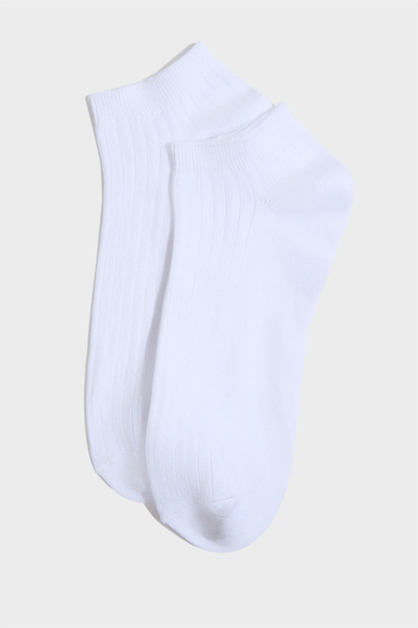 Erkek Beyaz Erkek 5'li Pamuklu Patik Çorap