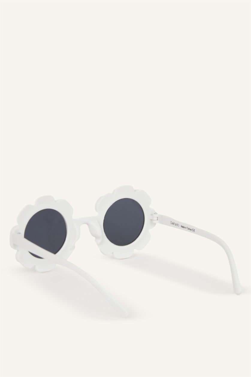 Kız Çocuk - Genç Kız Beyaz Güneş Gözlüğü Kız Çocuk