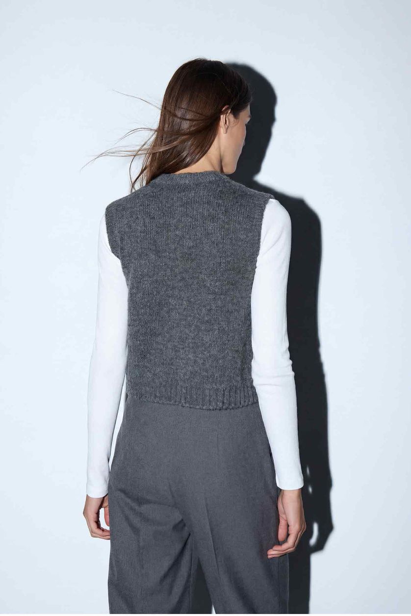 نساء أنثرا يلك صوف اوفر سايز بياخة مستديرة