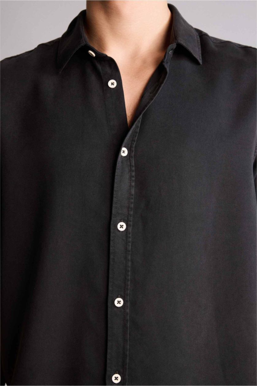 Man Anthracite Man Long Sleeve Shirt
