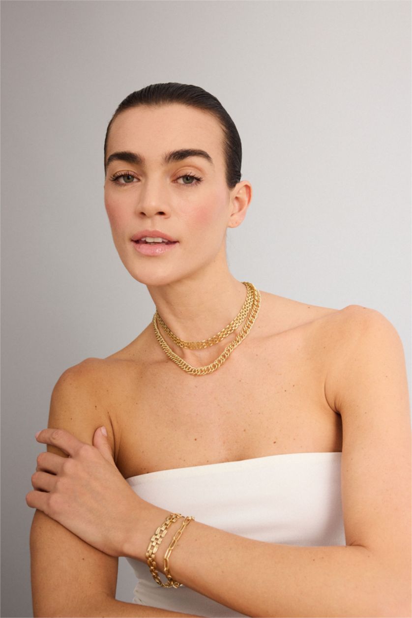 WOMAN GOLD سلسله حريمي - قطعتين