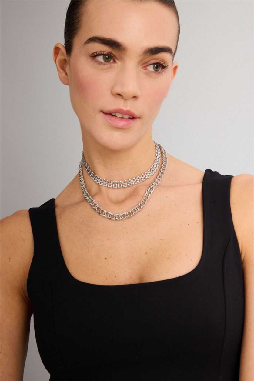 WOMAN SILVER سلسله حريمي - قطعتين