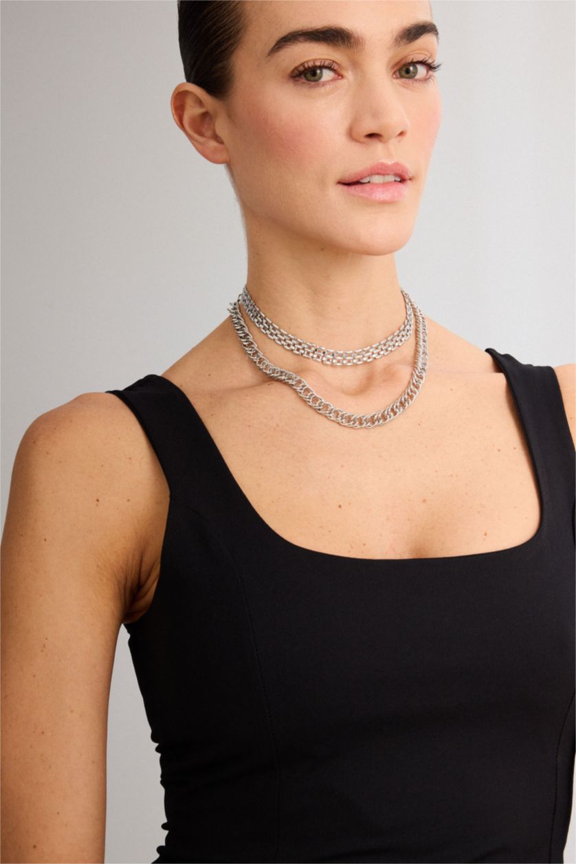 WOMAN SILVER سلسله حريمي - قطعتين