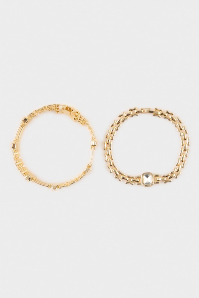 WOMAN GOLD Woman 2 Piece Bracelet Set