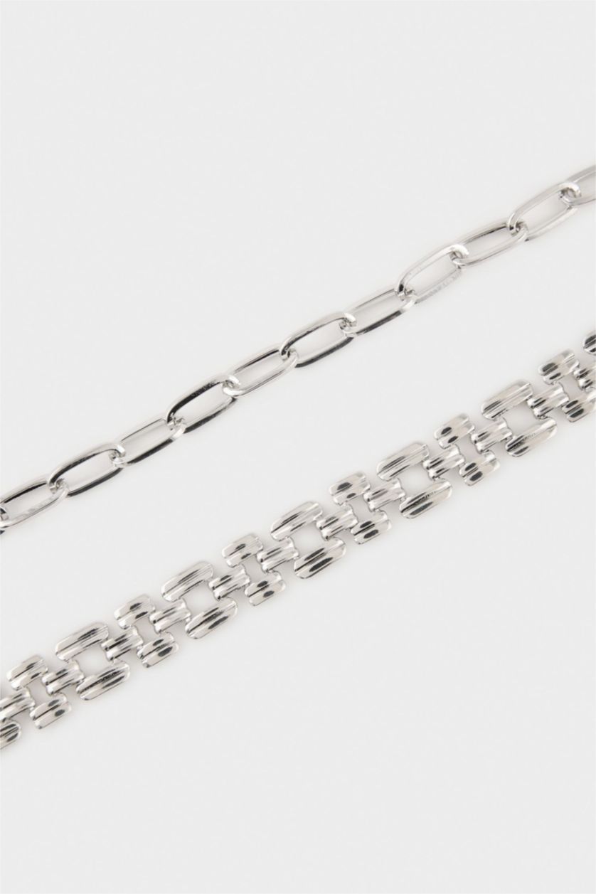 Kadın Gümüş Kadın 2'li Bileklik