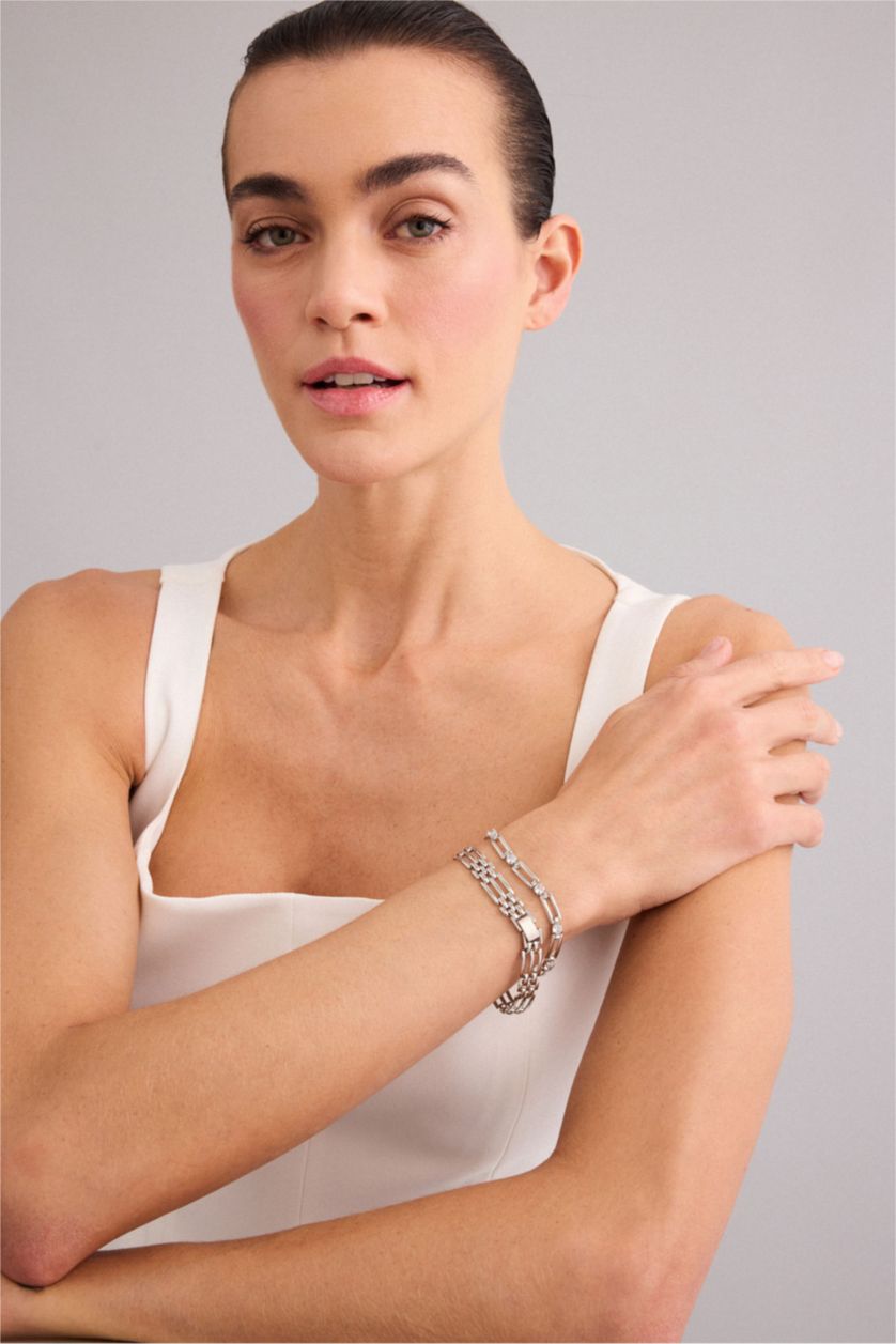 Kadın Gümüş Kadın 2'li Bileklik