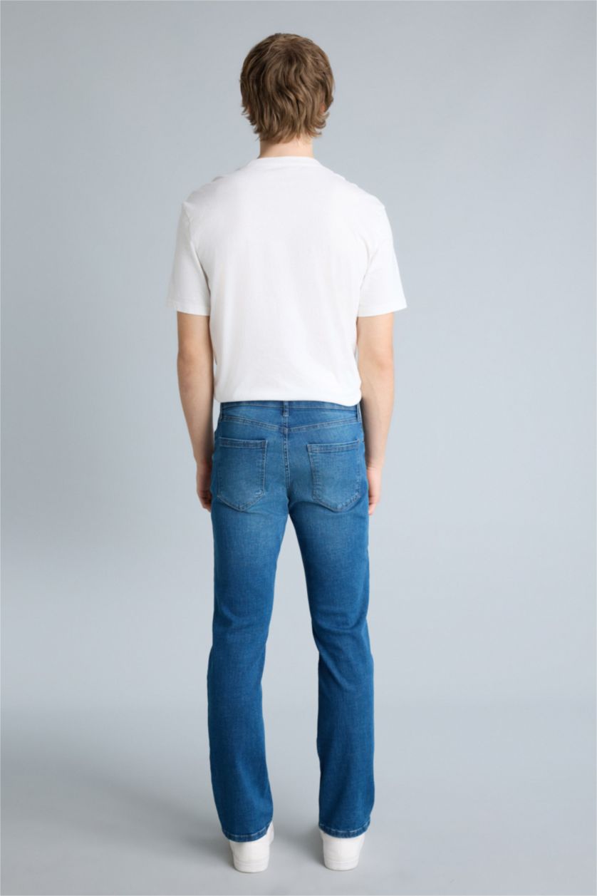 Erkek Mavi Yumuşak Dokulu Sergio Jean Pantolon