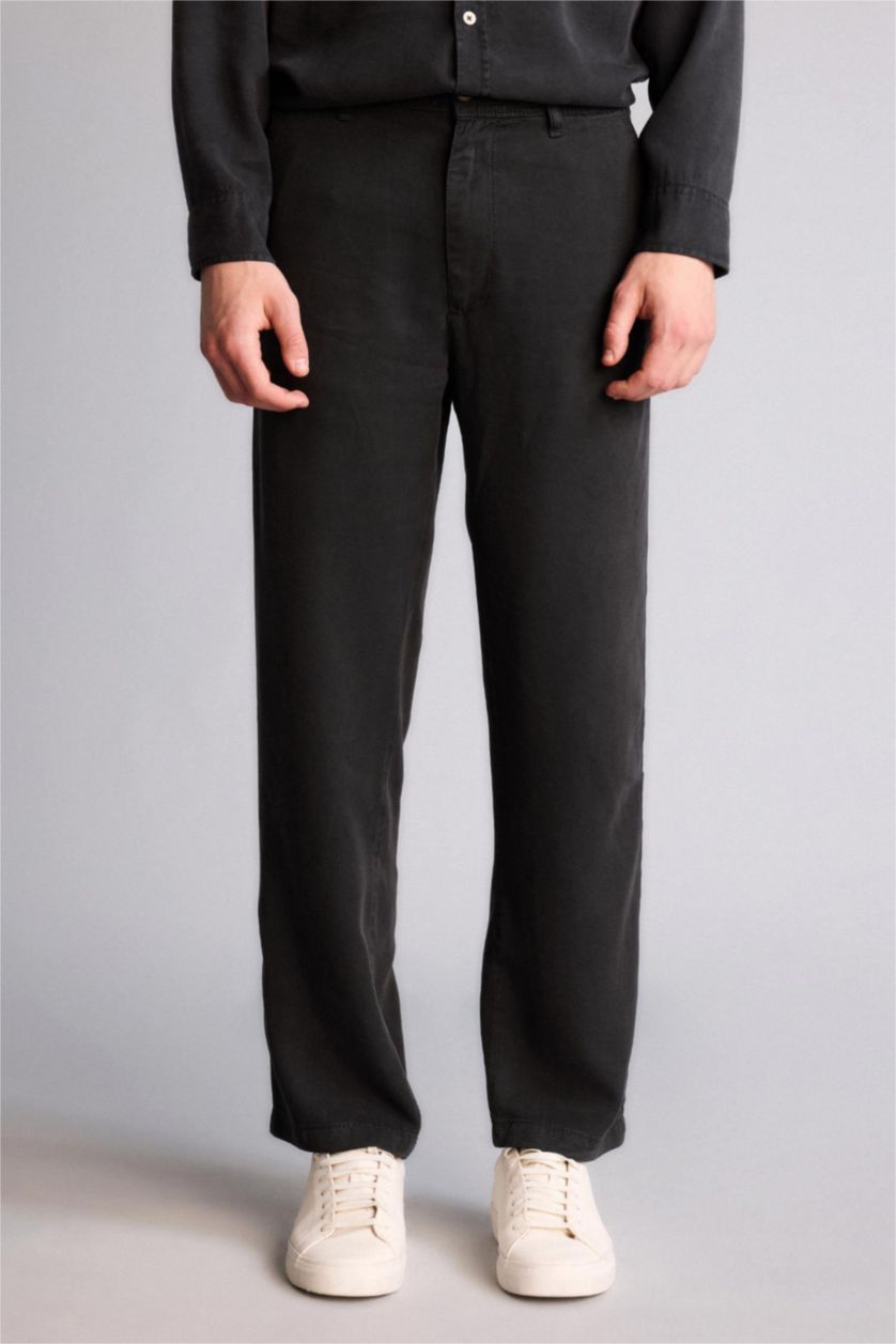 Erkek Antrasit Premium Beli Lastikli Pantolon