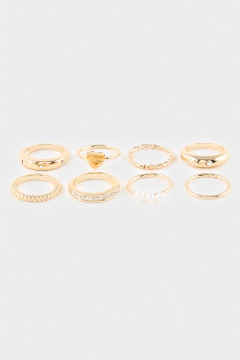 Kadın Altın Kadın 8'li Yüzük