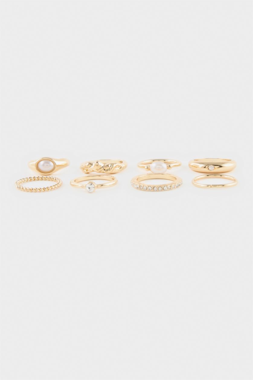 Kadın Altın Kadın 8'li Yüzük