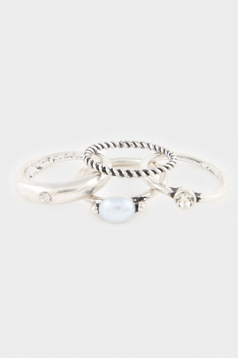 Kadın Gümüş Kadın 8'li Yüzük