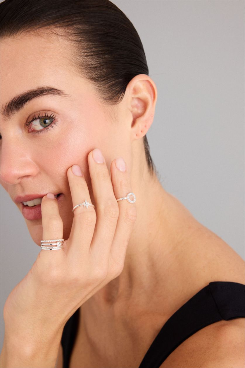 Kadın Gümüş Kadın 6'lı Yüzük