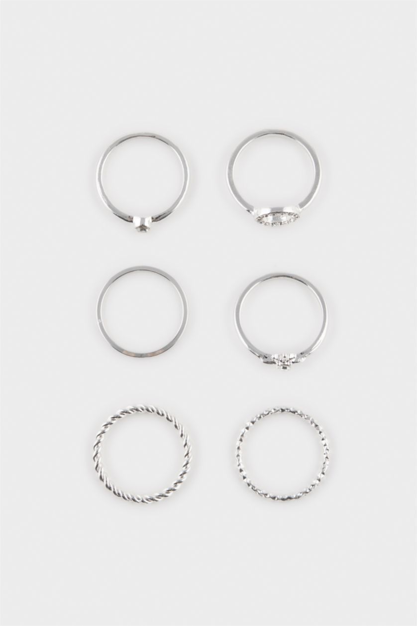 Kadın Gümüş Kadın 6'lı Yüzük