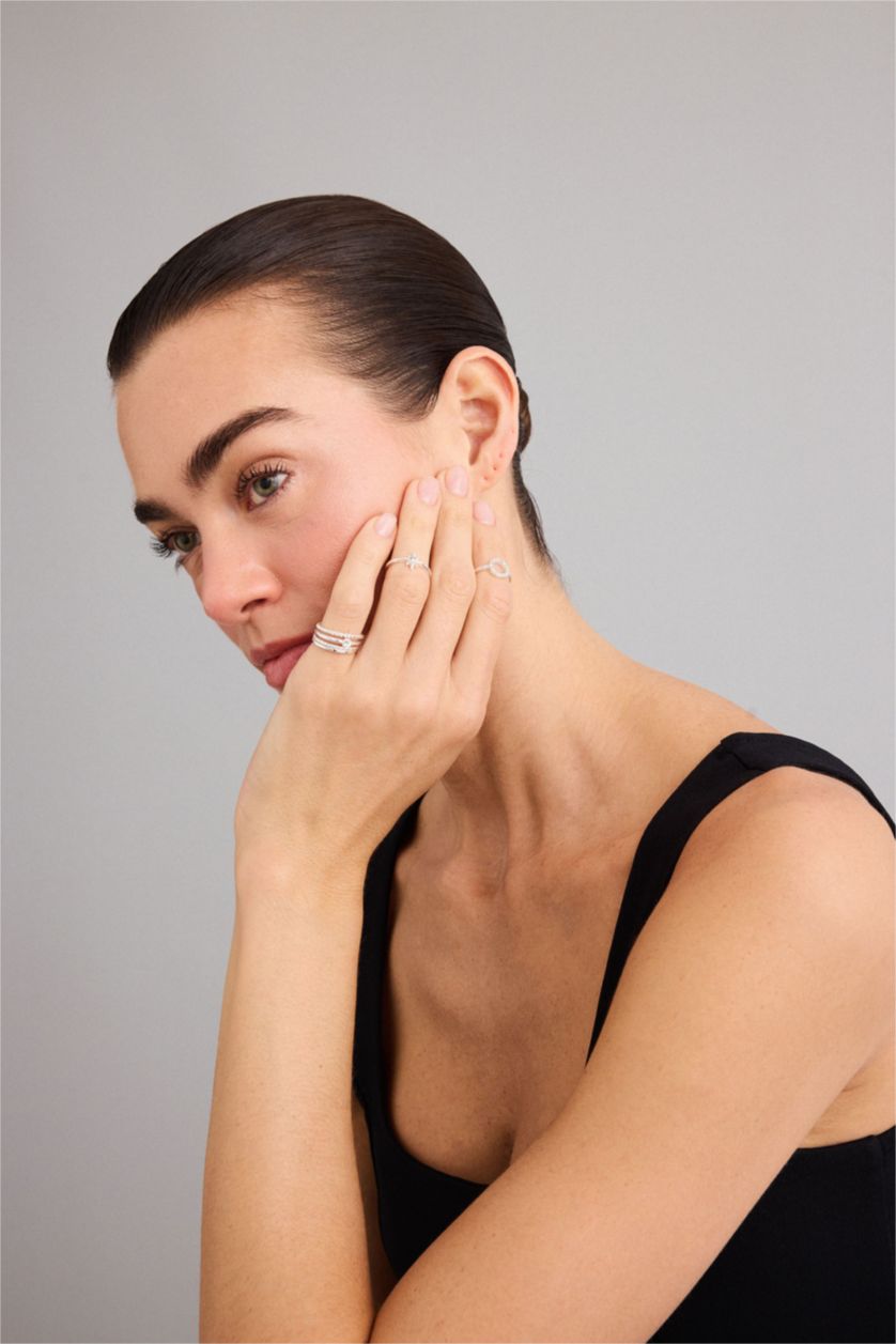 Kadın Gümüş Kadın 6'lı Yüzük