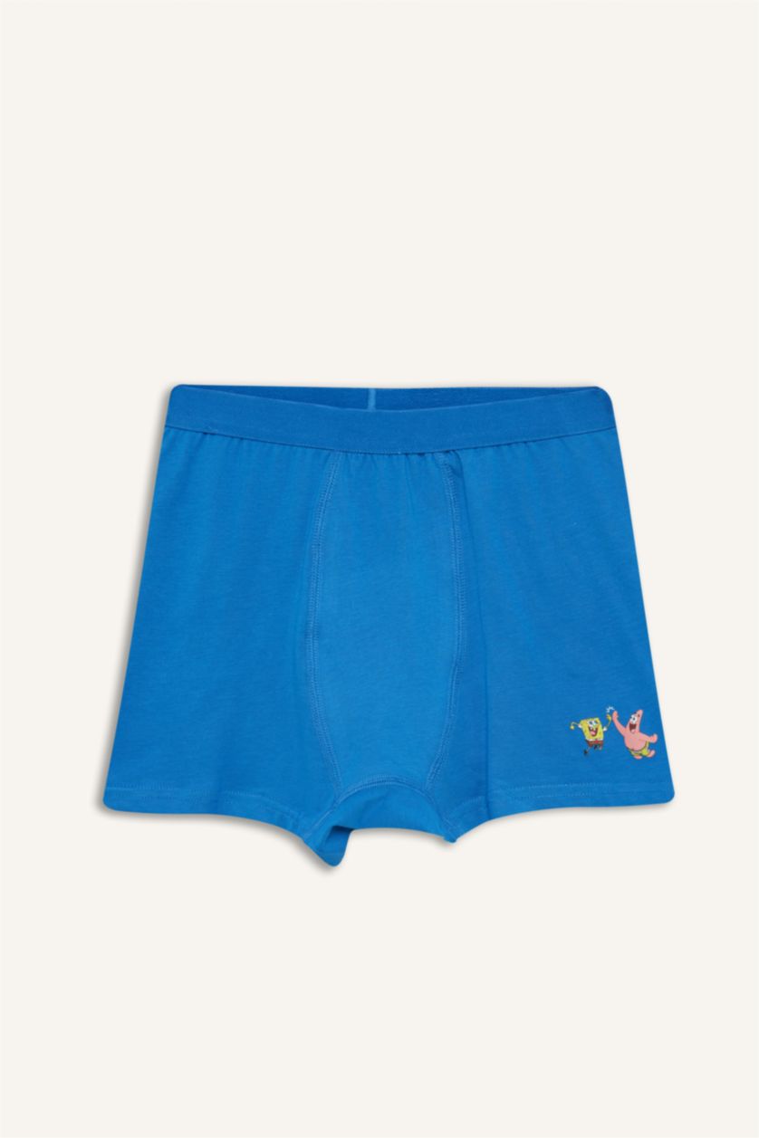 Young Boys - Teen Boys Blue Boy 3 piece SpongeBob Licensed Boxer