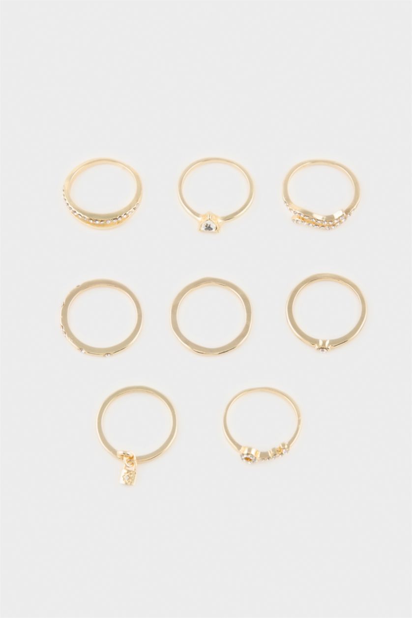 Kadın Gümüş Kadın 5'li Yüzük