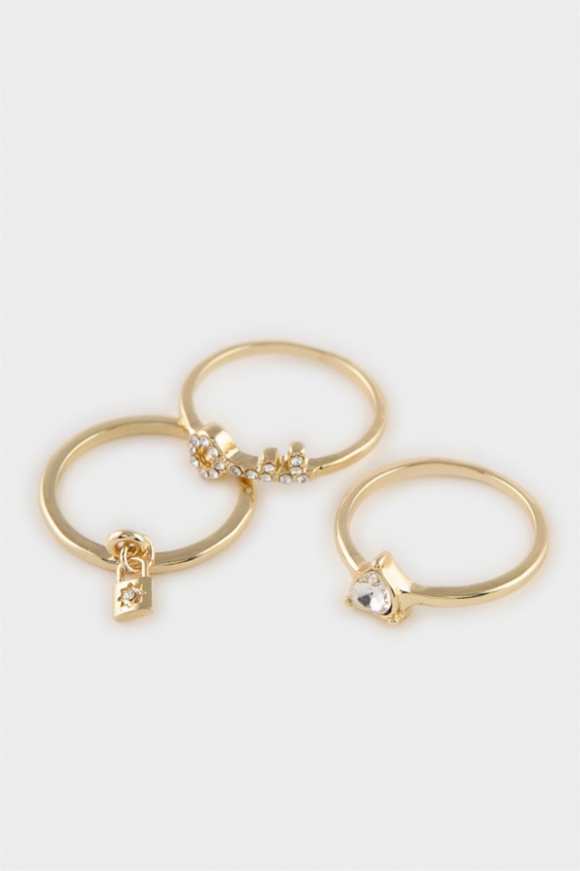 Kadın Gümüş Kadın 5'li Yüzük