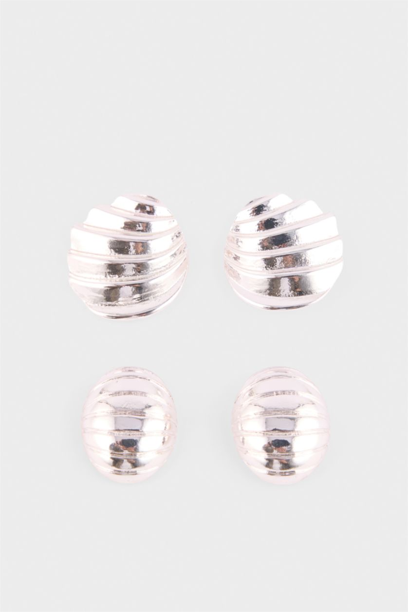 Kadın Gümüş Kadın 2'li Küpe