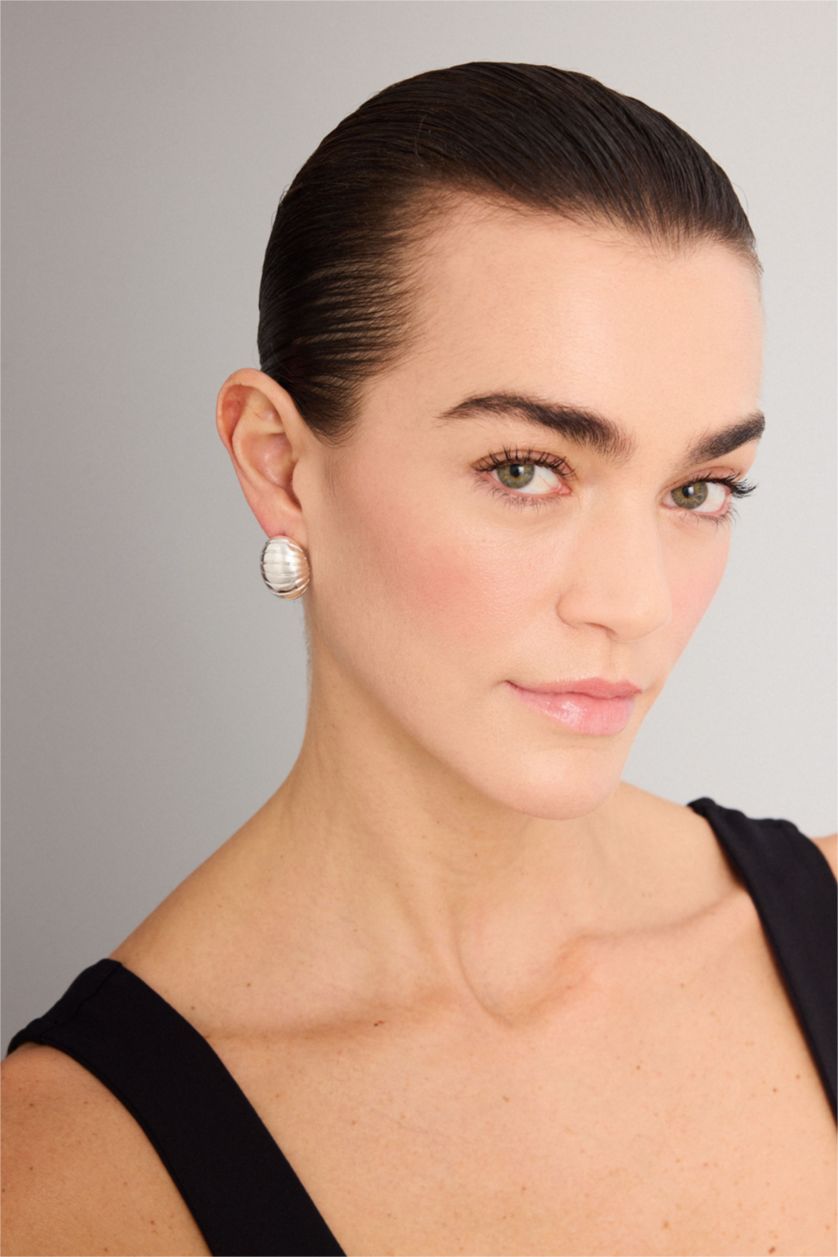 Kadın Gümüş Kadın 2'li Küpe