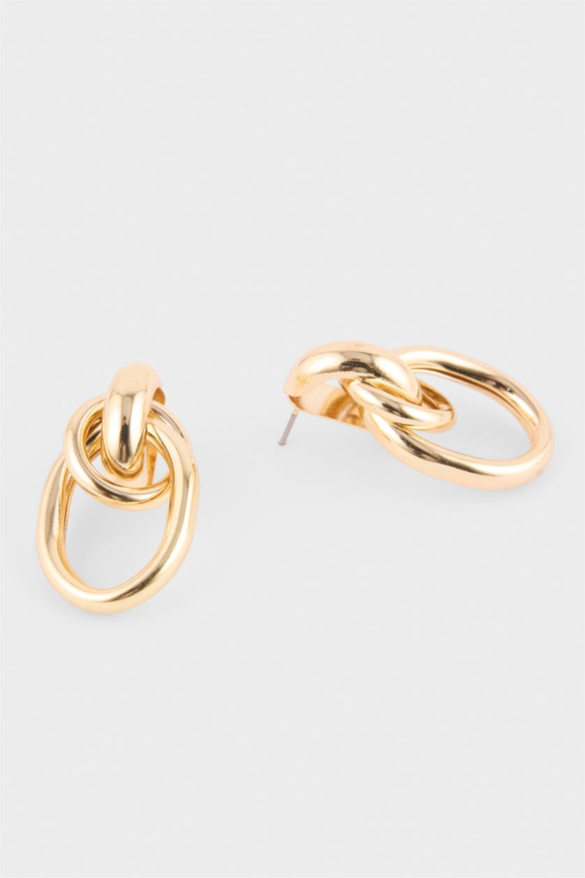 Kadın Altın Kadın 2'li Küpe