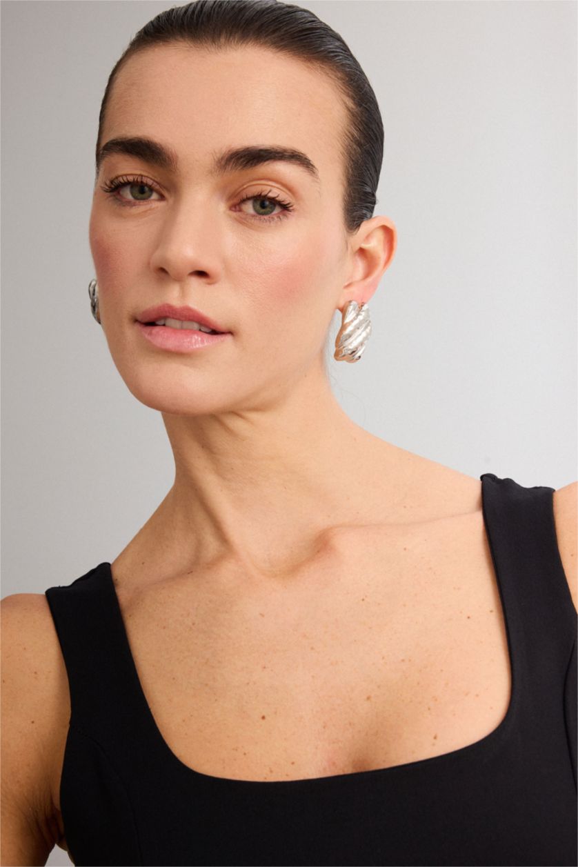 Kadın Gümüş Kadın Küpe