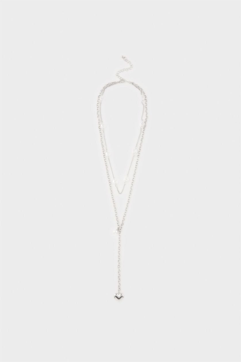 Women Gümüş 2 piece Necklace