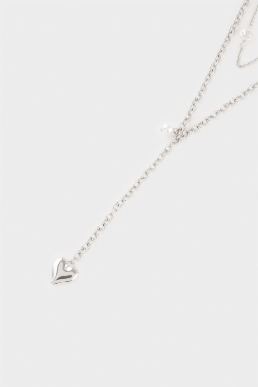 Women Gümüş 2 piece Necklace