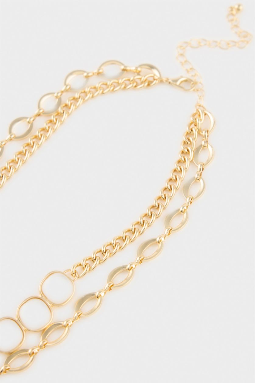 Kadın Altın Kadın 2'li Kolye