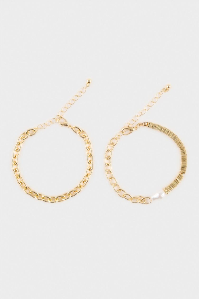 WOMAN GOLD Woman 2 Piece Bracelet Set