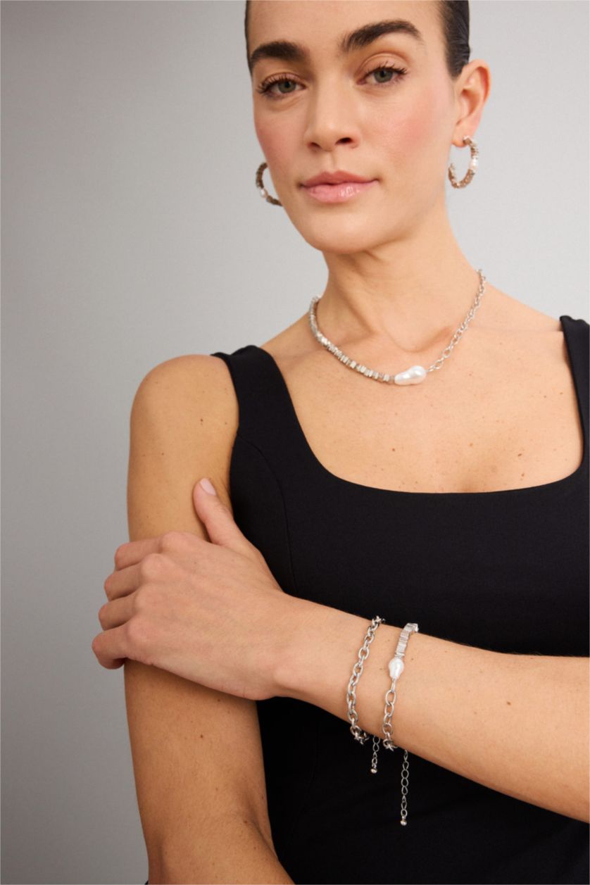 Kadın Gümüş Kadın 2'li Bileklik