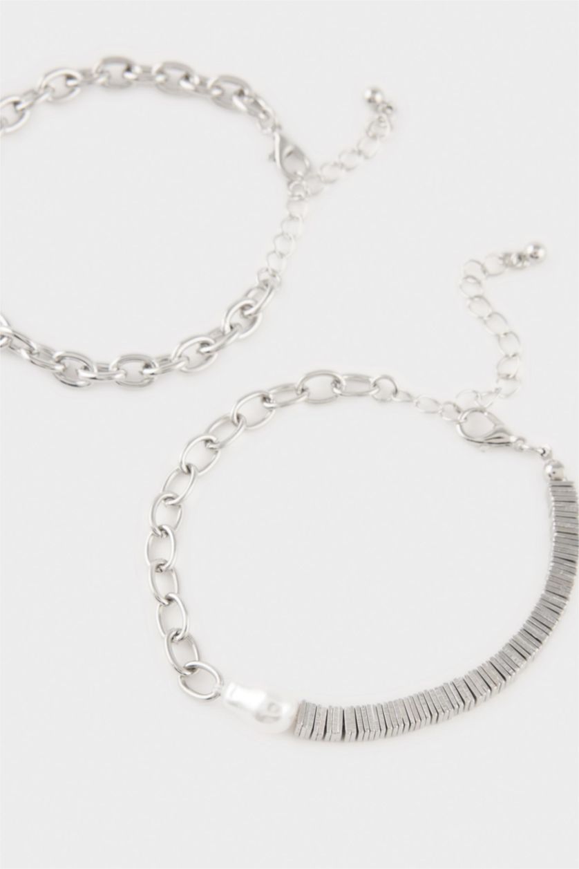 Kadın Gümüş Kadın 2'li Bileklik