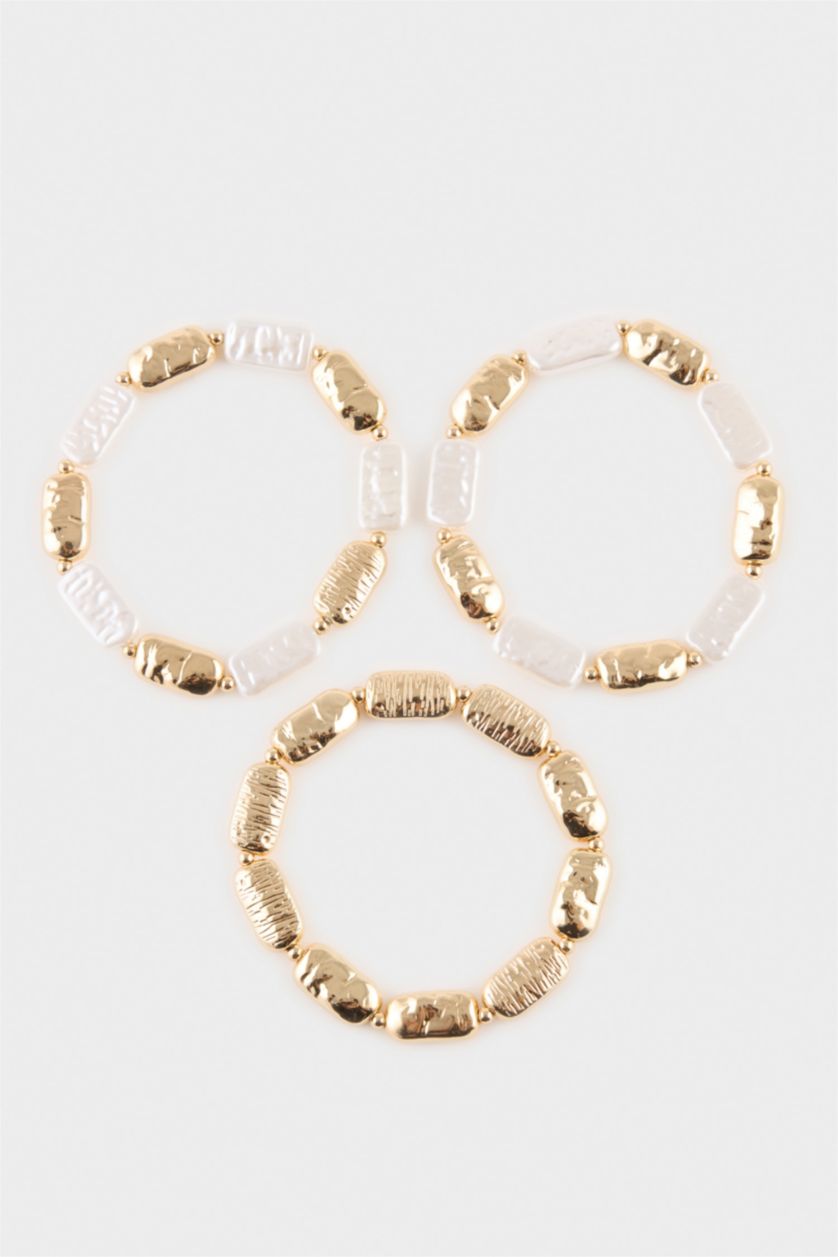 Kadın Altın Kadın 3'lü Bileklik