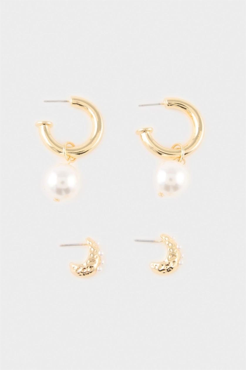 WOMAN GOLD حلق حريمي - قطعتين