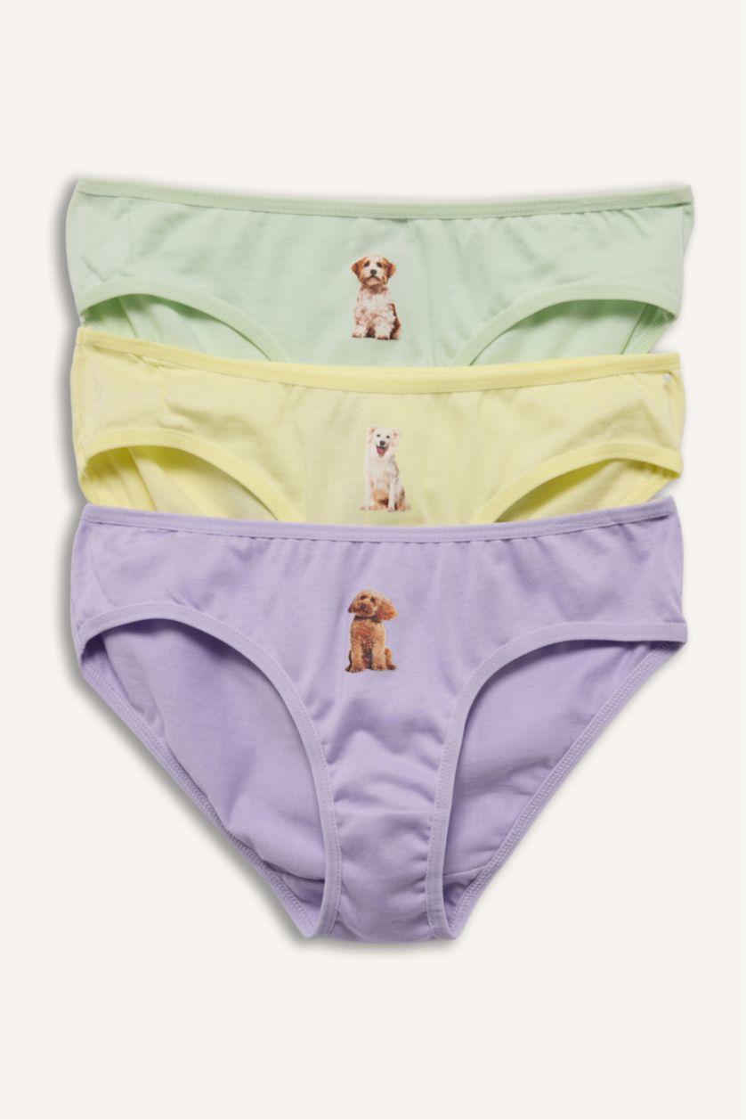 بناتي أصفر فاتح كلوت بناتي ممشط سليب - 3 قطع