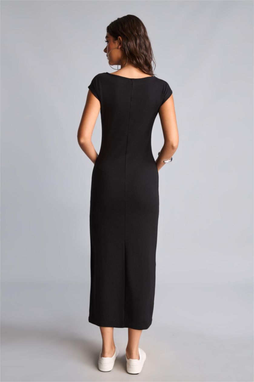 Women Black modal Maxi Dress