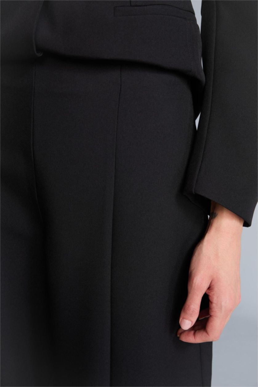 نساء أسود High Waist Balloon Fit Trousers