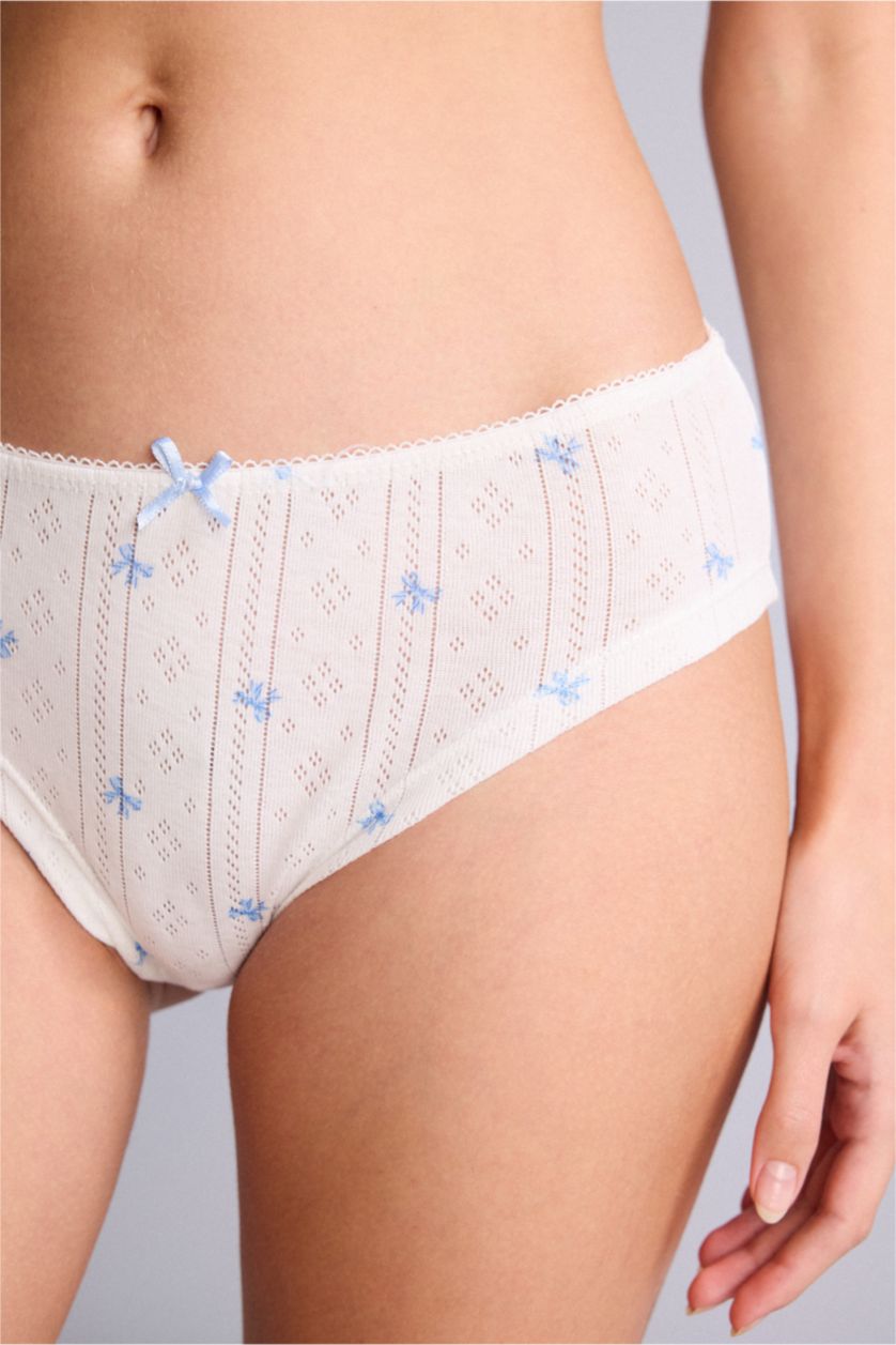 Kadın Açık Mavi 3'lü Slip Külot