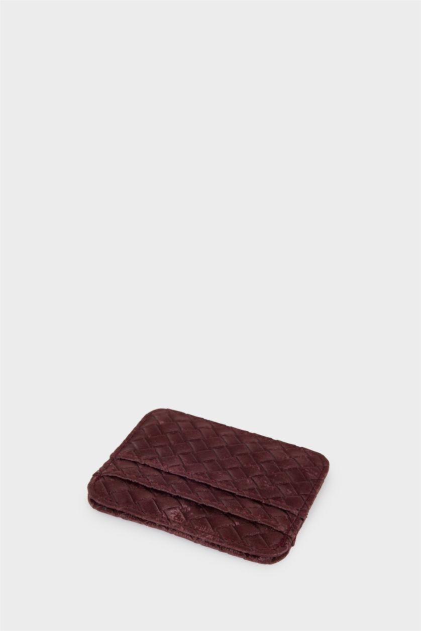 Kadın Bordo Kadın Süet Kartlık