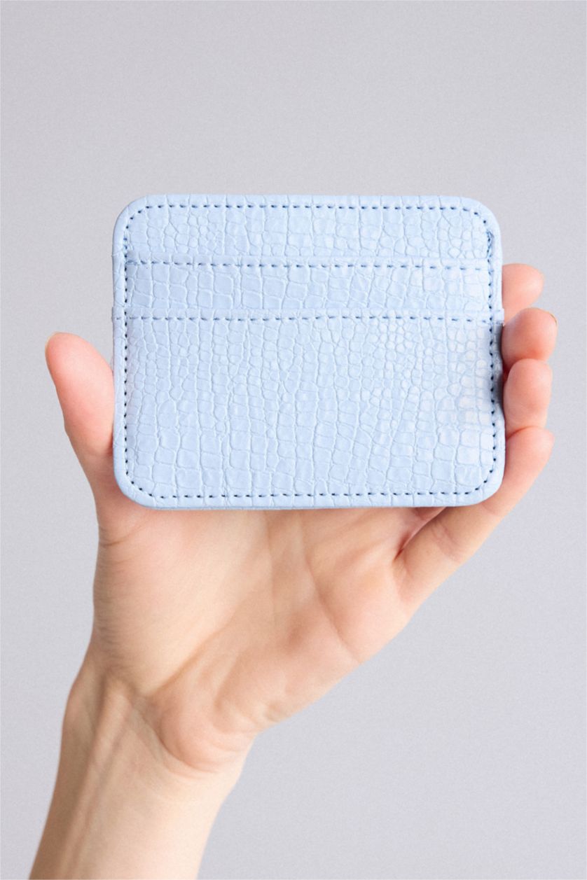 Women Blue Woman Business Card Wallet