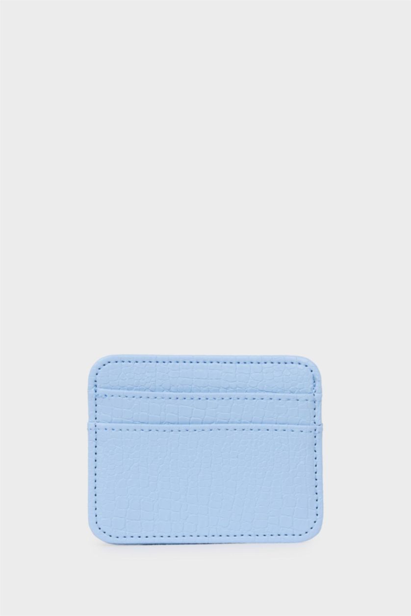 Women Blue Woman Business Card Wallet