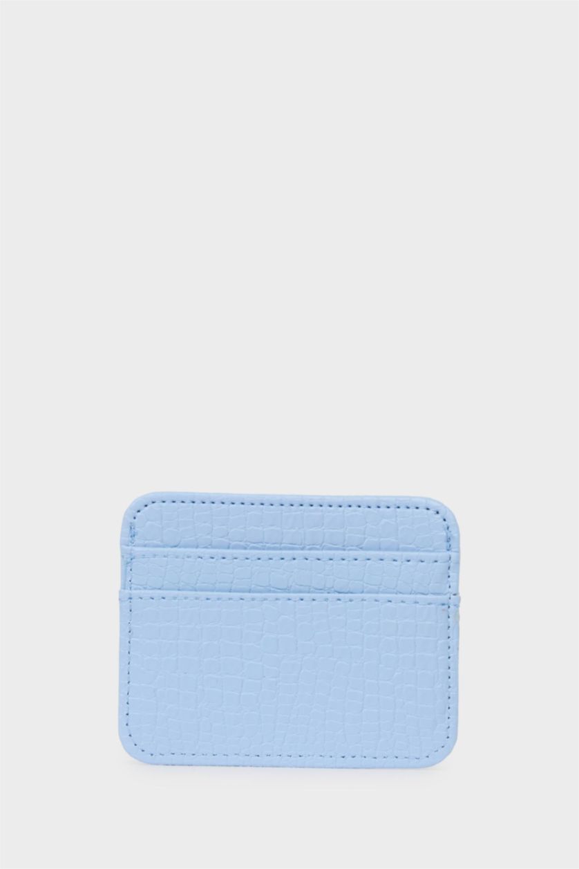 Women Blue Woman Business Card Wallet