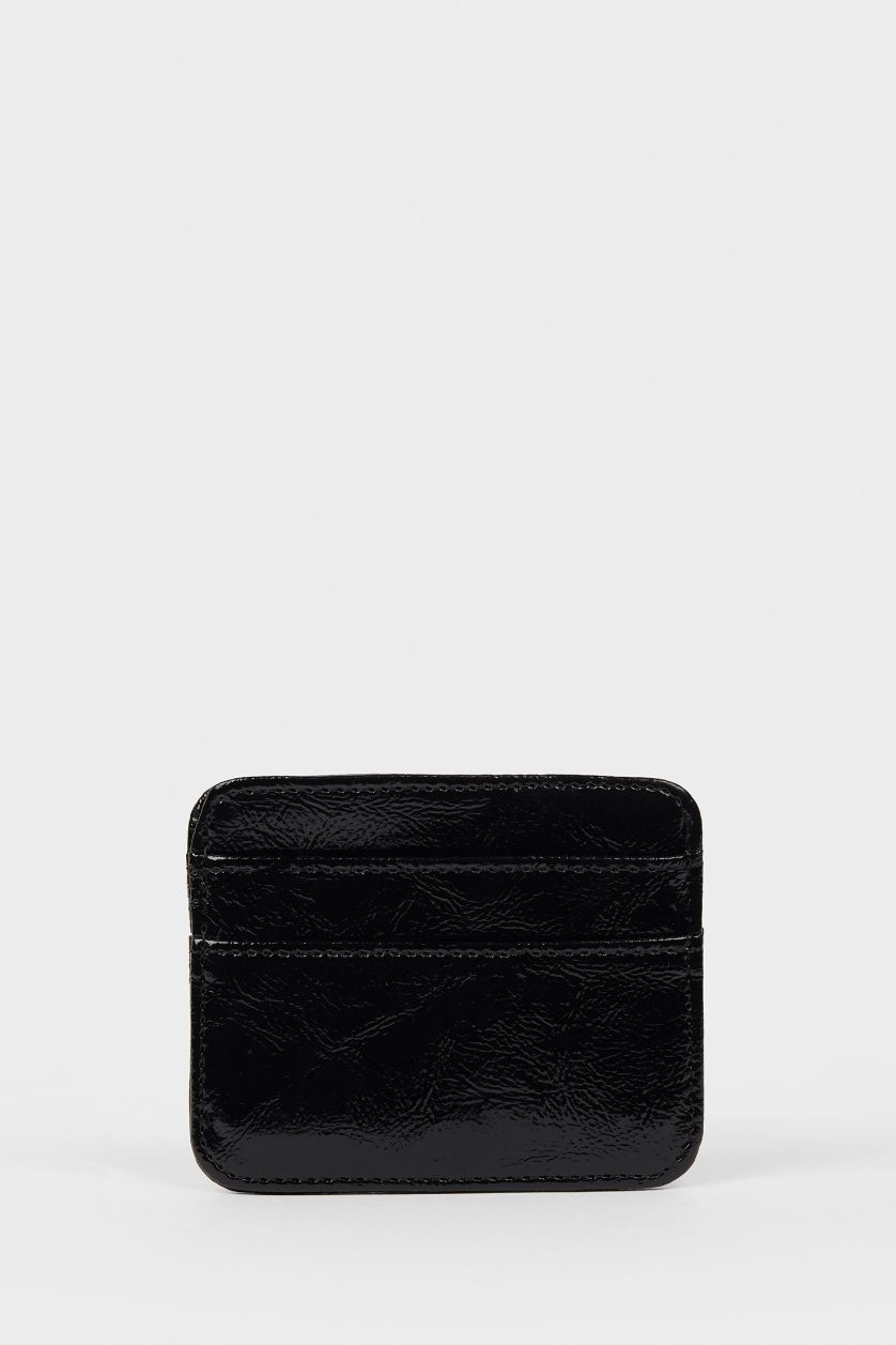 Kadın Siyah Kadın Suni Deri Kartlık