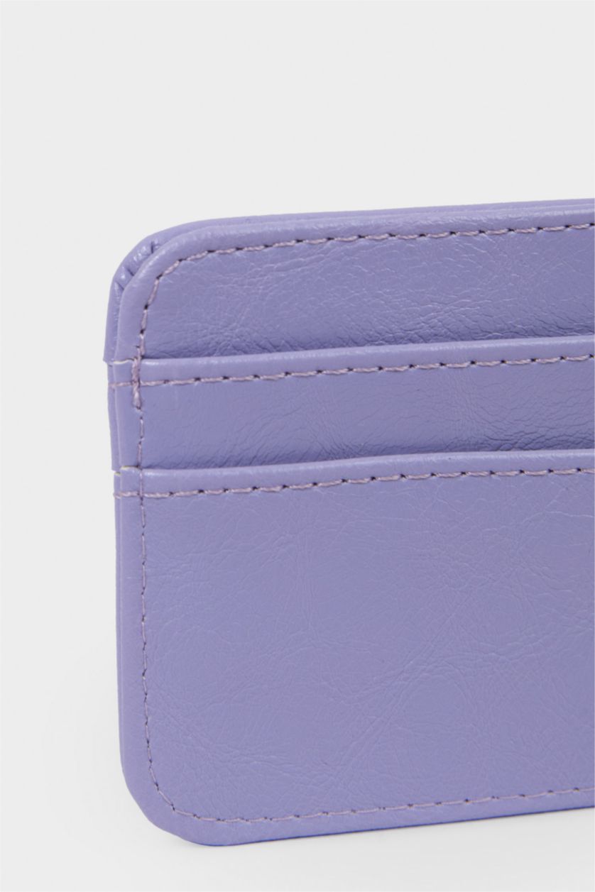 Kadın Lila Kadın Suni Deri Kartlık