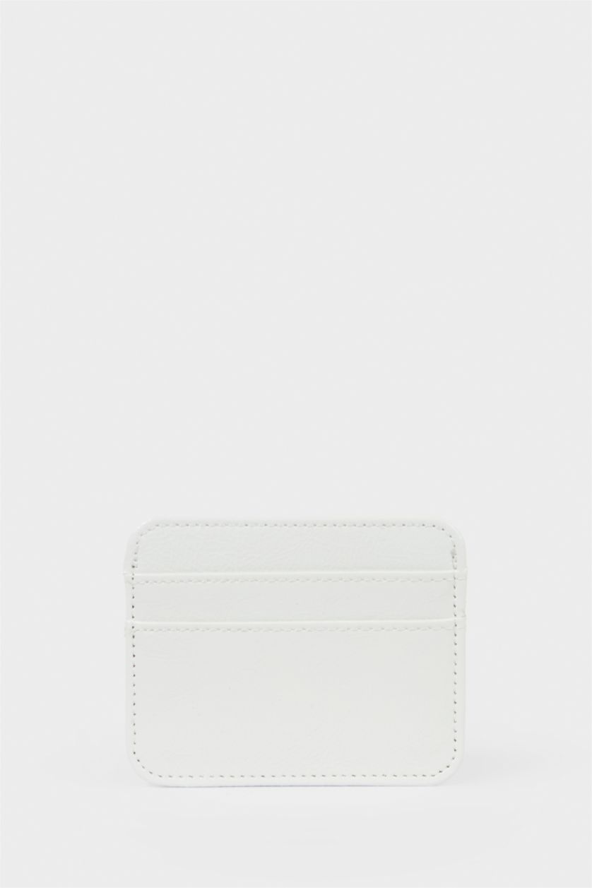 Kadın Beyaz Kadın Suni Deri Kartlık