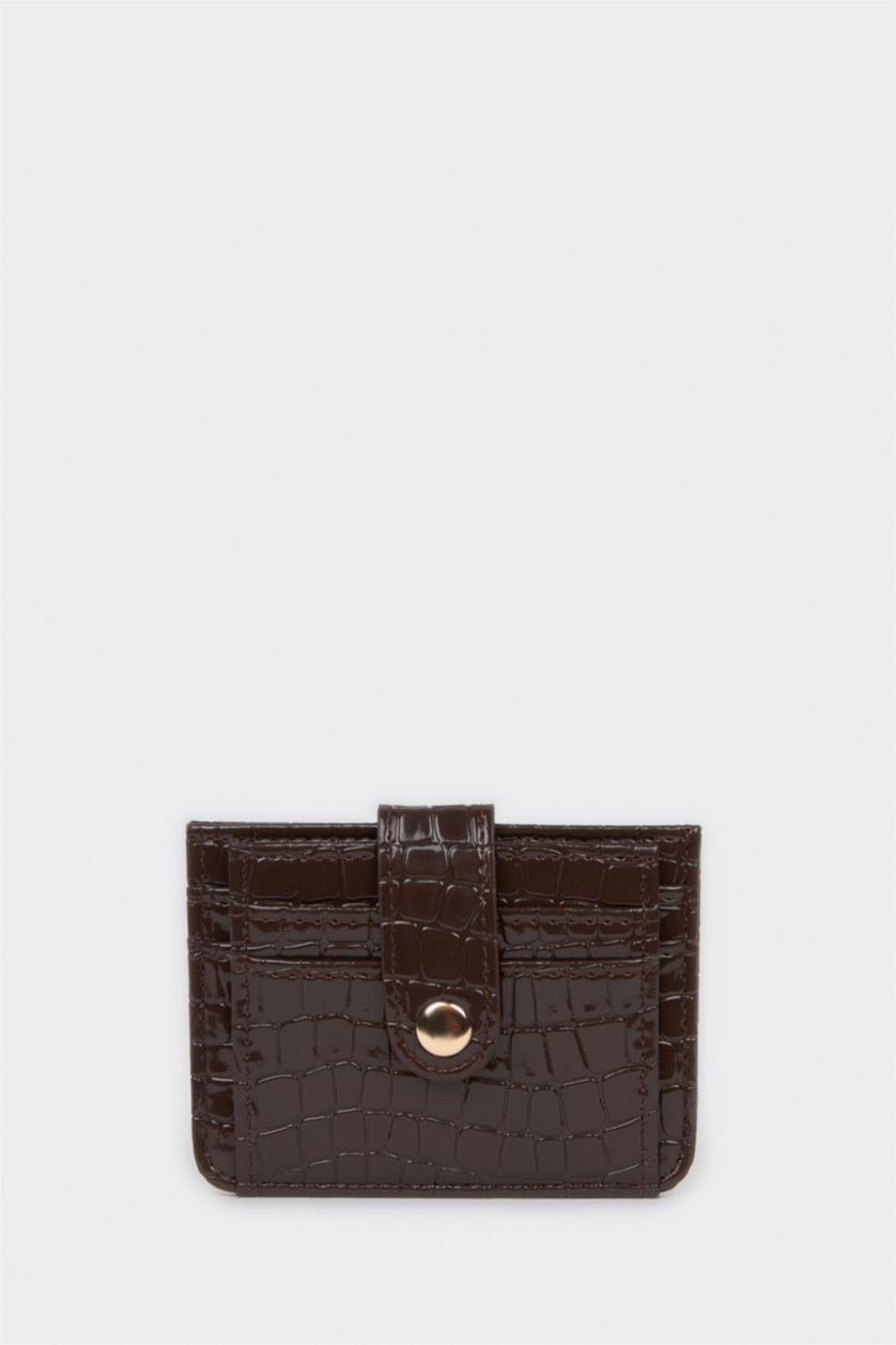 Kadın Kahve Kadın Suni Deri Kartlık