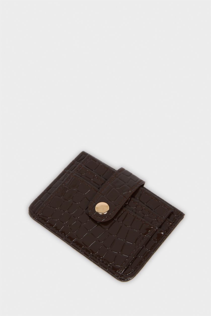 Kadın Kahve Kadın Suni Deri Kartlık