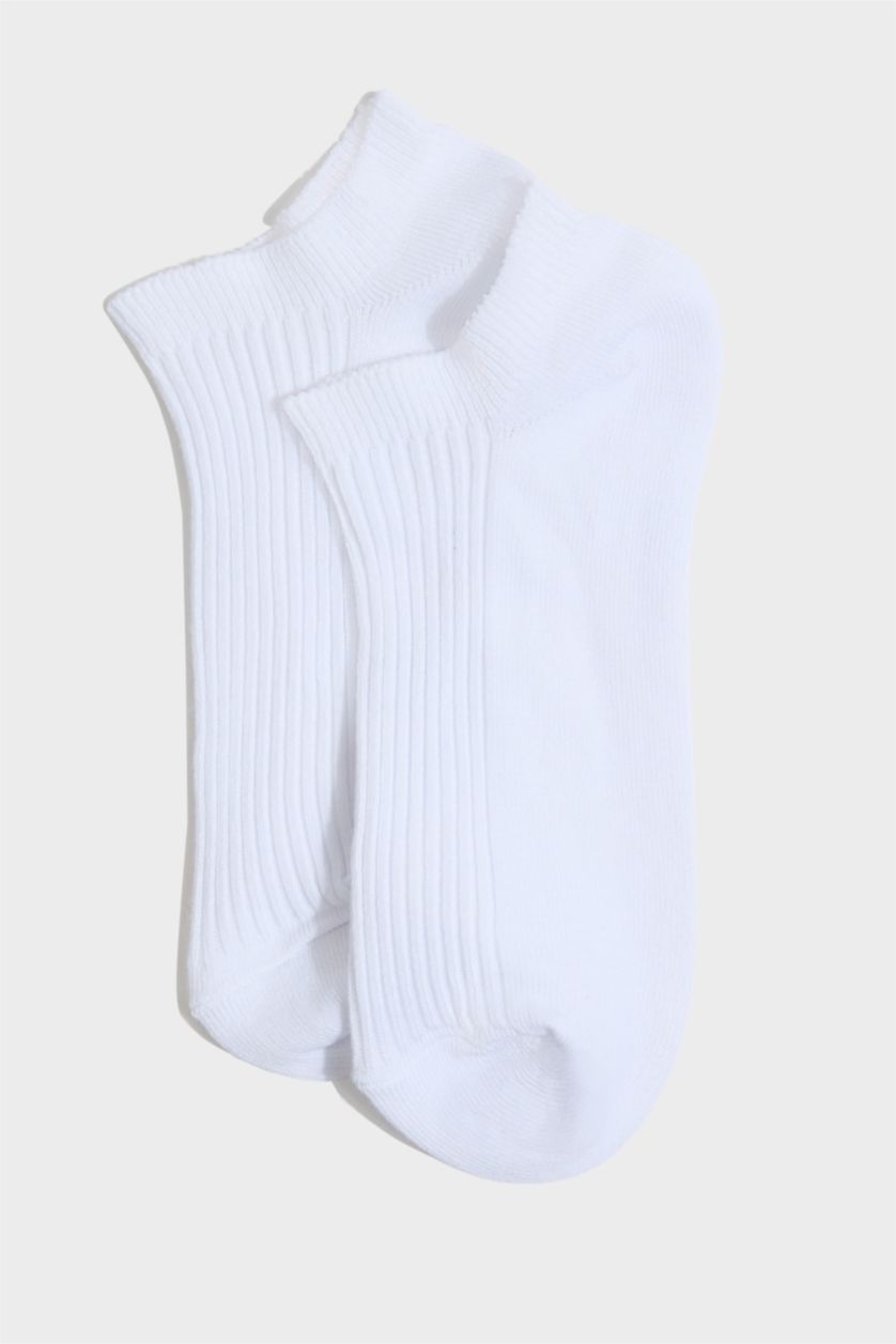 Kadın Yeşil Kadın Rahat Lastikli 5'li Pamuklu Patik Çorap