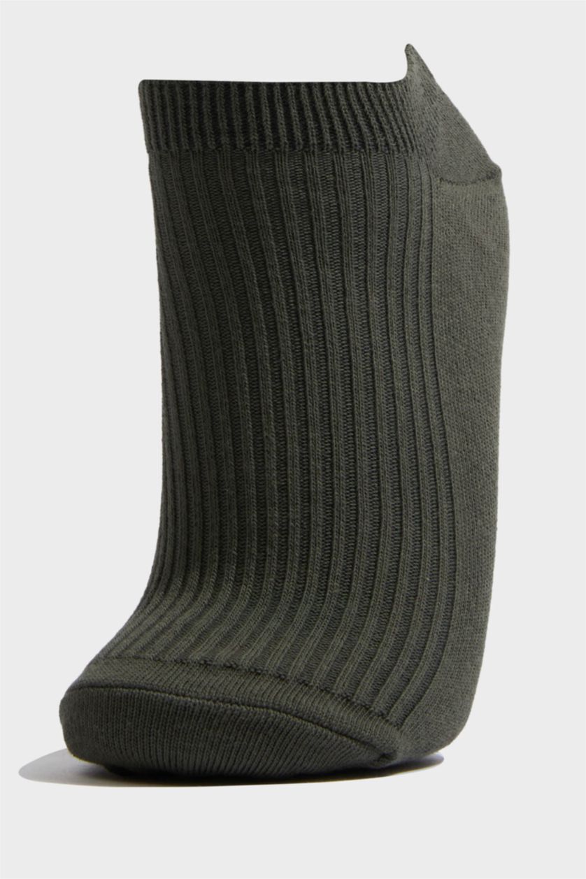 Kadın Açık Sarı Kadın Rahat Lastikli 5'li Pamuklu Patik Çorap