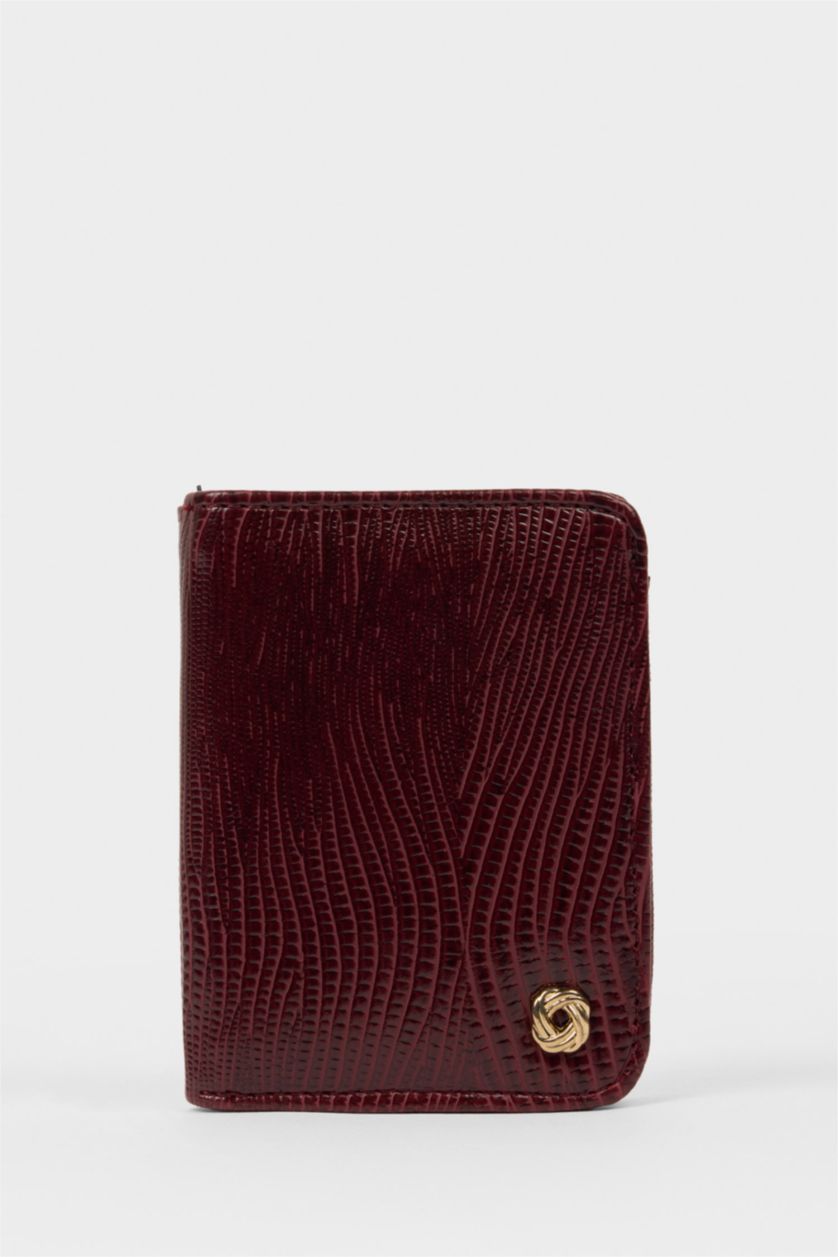 Kadın Bordo Kadın Suni Deri Cüzdan